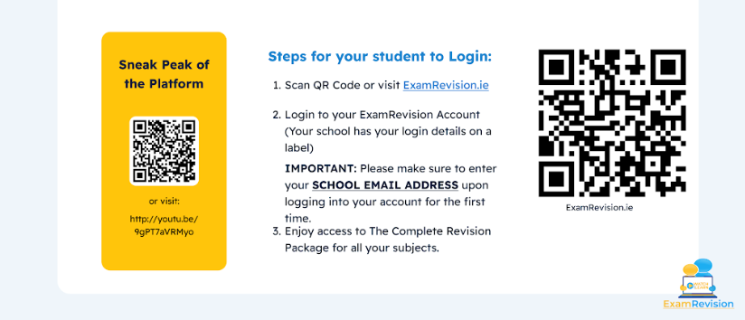 ExamRevision – accounts for all students